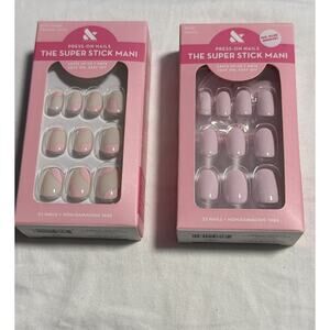 Olive & June Press On Nails The Super Stick Mani Short Organic Swirl Gelato